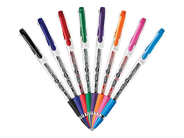 BIC® Intensity Fineliner Marker Pens, Fine Point, 0.4 mm, Assorted Ink Colors, Pack Of 10 Pens