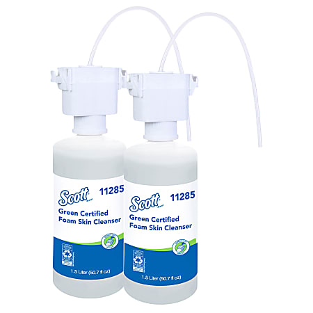 Scott® Green Certified Foam Hand Soap, 1.5 L Clear, Under-Counter Hand Soap Refills  - 11285EA