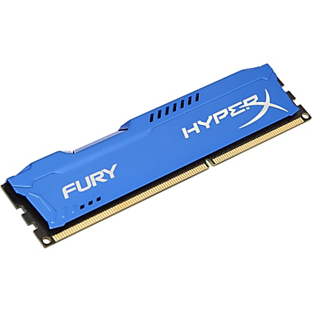 Kingston HyperX Fury 4GB DDR3 SDRAM Memory Module - For Desktop PC - 4 GB (1 x 4GB) - DDR3-1333/PC3-10667 DDR3 SDRAM - 1333 MHz - CL9 - 1.50 V - Non-ECC - Unbuffered - 240-pin - DIMM - Lifetime Warranty