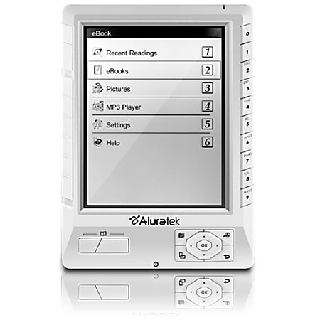 Aluratek Libre eBook Reader Pro, White