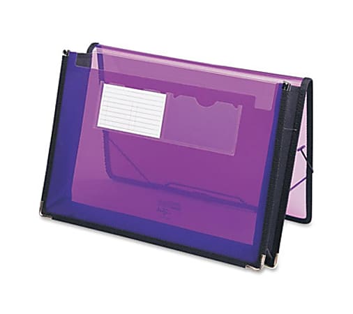 Smead® Poly Wallet, 2 1/4" Expansion, Letter Size, Purple