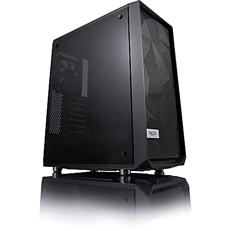 Fractal Design Meshify C Window Computer Case - Mid-tower - Black - Tempered Glass - 5x Bay - ATX, Micro ATX, ITX Motherboard Supported