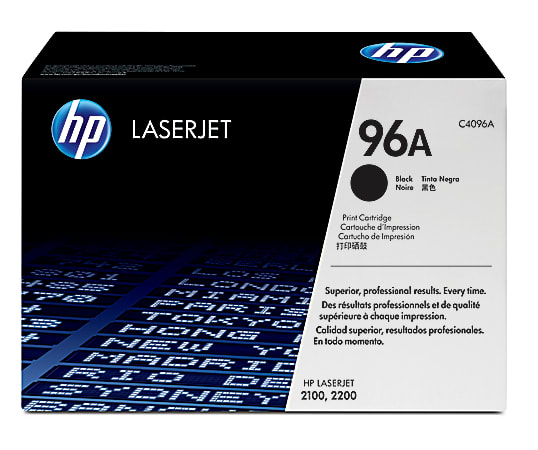 HP 96A Black Toner Cartridge, C4096A