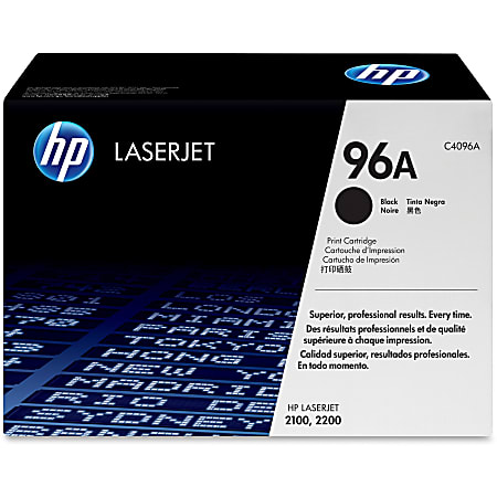 HP 96A Black Toner Cartridge, C4096A