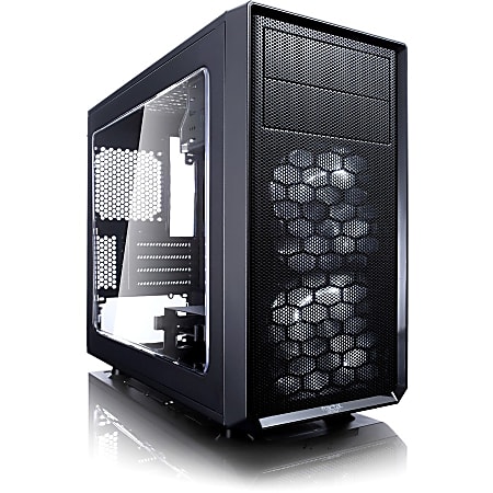 Fractal Design Focus G Computer Case with Side Window - Mid-tower - Black - 5 x Bay - 2 x 4.72" x Fan(s) Installed - ATX, Micro ATX, ITX Motherboard Supported - 6 x Fan(s) Supported - 2 x External 5.25" Bay