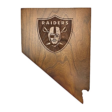 Imperial NFL Wooden Magnetic Keyholder, 8-1/2”H x 6”W x 3/4”D, Las Vegas Raiders