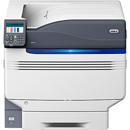 Oki C900 C911DN LED Printer - Color - 50 ppm Mono / 50 ppm Color - 1200 x 1200 dpi Print - Automatic Duplex Print - 830 Sheets Input - Gigabit Ethernet