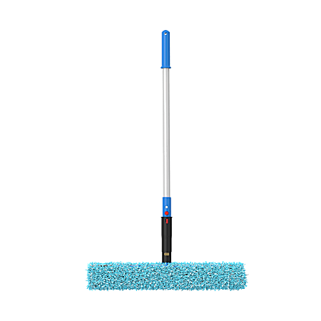 Gritt Commercial Heavy-Duty Strip Washer Sleeve With Swivel T-Bar Handle, 20” x 14”, Black/Blue