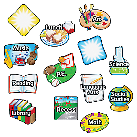 Learning Resources® Magnetic Subject Labels, 6" x 4", Multicolor, Pre-K - Grade 12, Pack Of 13