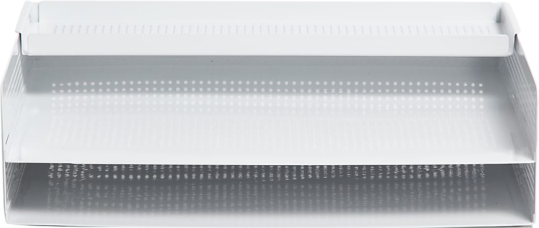 U Brands Modern Perforated Metal Paper Tray Letter Size