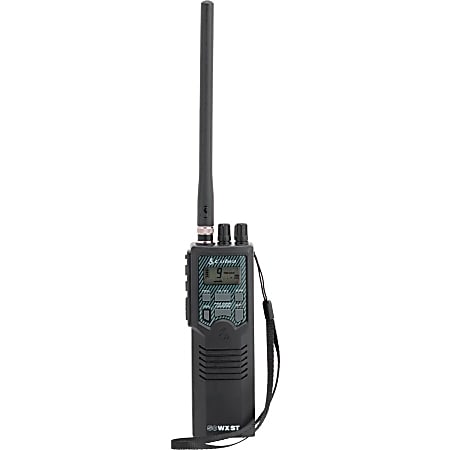 Cobra® 40-Channel Handheld CB Radio, Black, HH50WXST