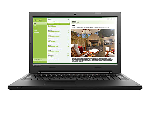 Lenovo® IdeaPad 100 Laptop, 15.6" Screen, 5th Gen Intel® Core i3, 4GB Memory, 1TB Hard Drive, Windows® 10