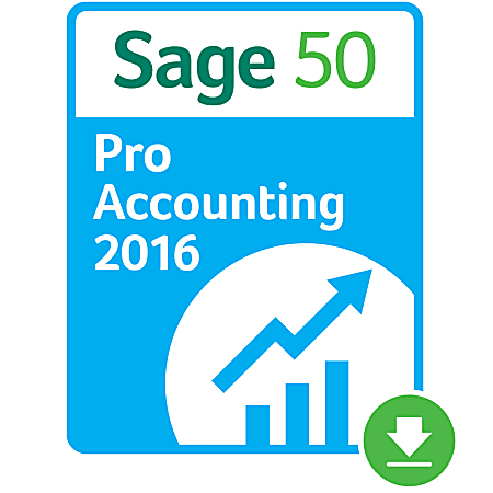 Sage 50 Pro Accounting 2016 US, 1 User, Download