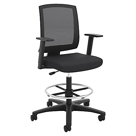 HON® Torch Mesh Mid-Back Task Stool, Black Seat, Quantity: 1