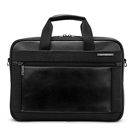 Samsonite Executive Leather Brief Laptop Bag With 15.6 Laptop