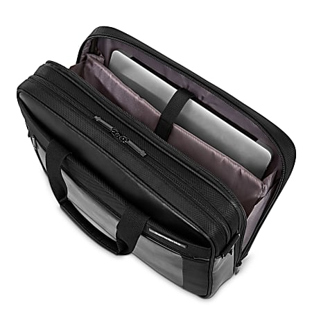 Samsonite Executive Leather Brief Laptop Bag With 15.6 Laptop