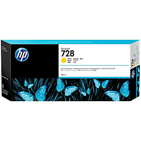 HP 728 Original Extra High Yield Inkjet Ink Cartridge - Yellow Pack - Inkjet - Extra High Yield