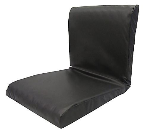 Medline Therapeutic Foam Seat And Back Cushion, 20" x 18", Black