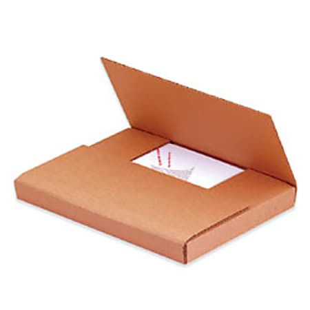Office Depot® Brand Multi-Depth Easy-Fold Mailers, 10 1/4" x 8 1/4" x 1 1/4", Kraft, Pack Of 50