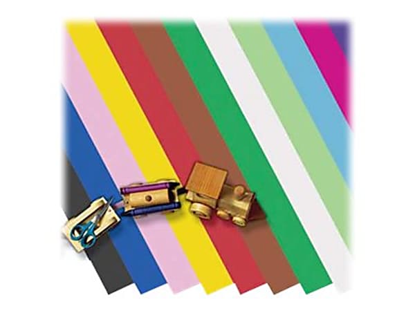 Pacon® Peacock® Horizontal Railroad Board, 22" x 28", 4-Ply, White, Carton Of 50 Sheets