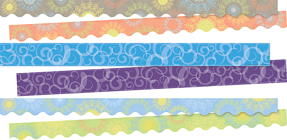 Barker Creek Double-Sided Border Strips, Calming Colors, Set