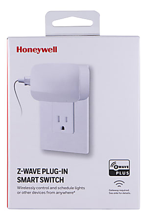 Honeywell Z-Wave Plus Plug-In Smart Switch, White, 39337