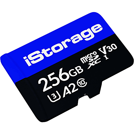 iStorage microSD Card 256GB | Encrypt data stored on iStorage microSD Cards using datAshur SD USB flash drive | Compatible with datAshur SD drives only - 100 MB/s Read - 95 MB/s Write