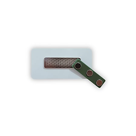 Self Adhesive Magnetic Badge Fastener/Backers, 1/2" X  1-3/4", Pack Of 6 Fasteners