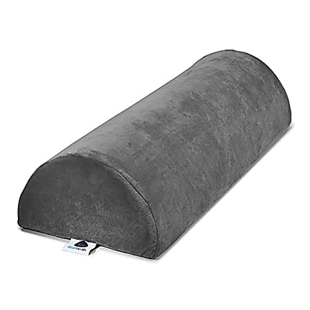 AllSett Health® Large Half-Moon Bolster Foam Pillow, 4-1/2”H x 8”W x 20-1/2”D, Gray