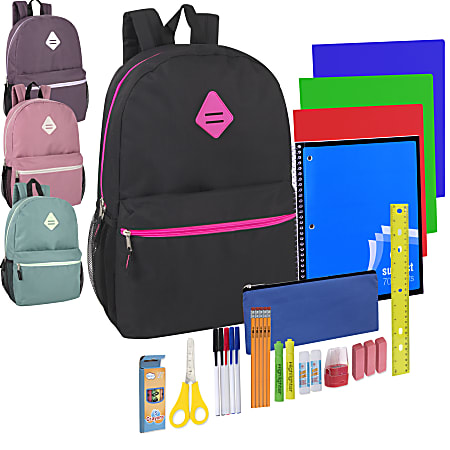 Trailmaker Girls&#x27; Backpacks With 30-Piece School Supply