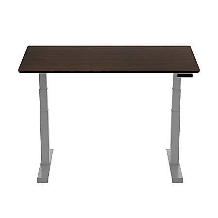 FlexiSpot E7 Electric 55W Height-Adjustable Standing Desk, Bamboo/Silver