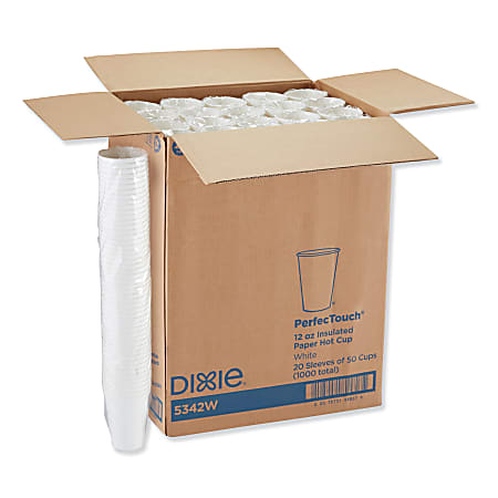 PerfecTouch Hot/Cold Cups, 12 oz, White, 50/Bag, 20 Bags/Carton PerfecTouch Hot/Cold Cups, 12 oz, White, 50/Bag, 20 Bags/Carton