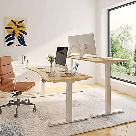 Fully Jarvis Bamboo Standing Desk, 48 x 30 in White