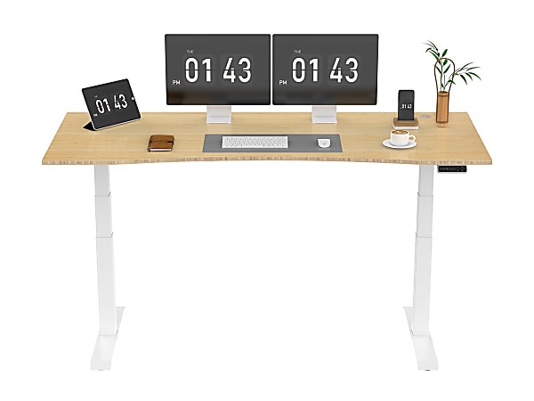 商品画像：FlexiSpot E7 Electric 72 W Height Adjustable Standing Desk 1