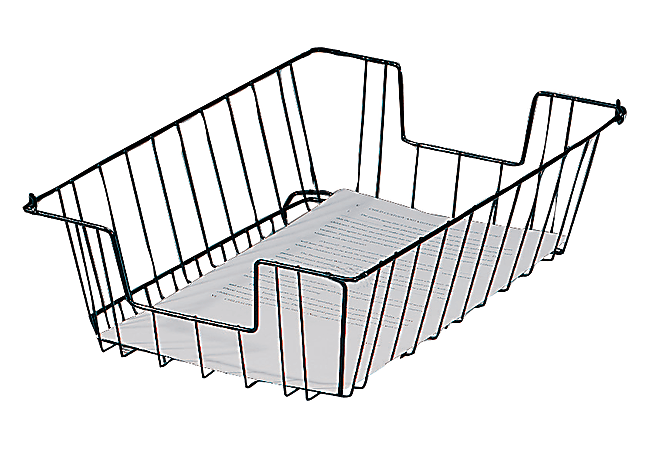 Brenton Studio® Letter Wire Desk Tray, Black