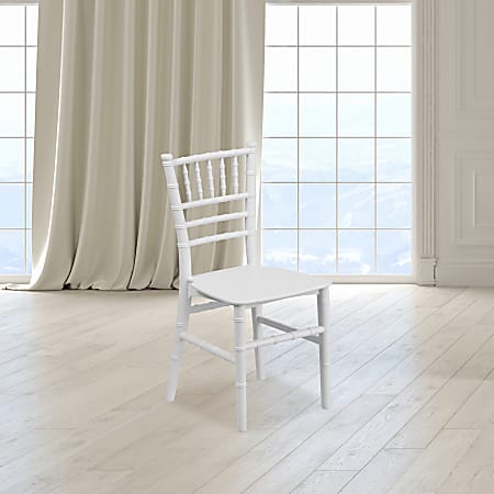 Flash Furniture Child's Party And Event Chiavari Chairs, White, Pack Of 10 Chairs