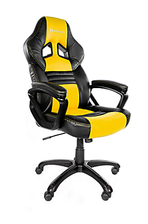 Arozzi Monza Gaming Racing-Style Chair, Yellow/Black