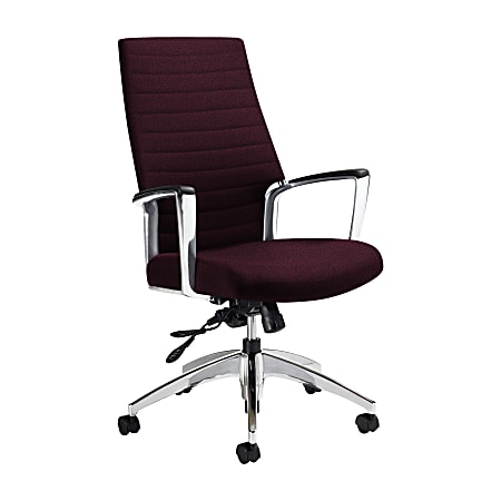 Global® Accord High-Back Tilter Chair, 44"H x 25"W x 25"D, Vermilion