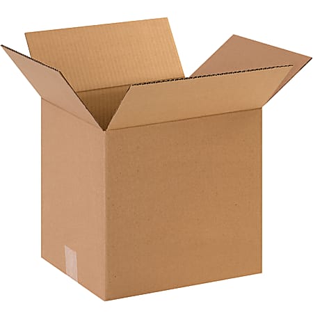 Partners Brand Corrugated Boxes, 13"H x 10"W x 13"D, 15% Recycled, Kraft Brown, Bundle Of 25