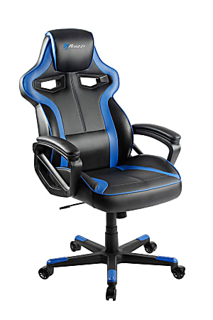 Arozzi Milano Enhanced Gaming Racing-Style Chair, Black/Blue