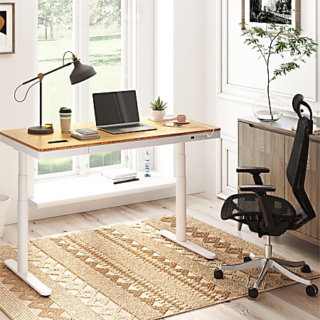 Electric standing desk office depot deals