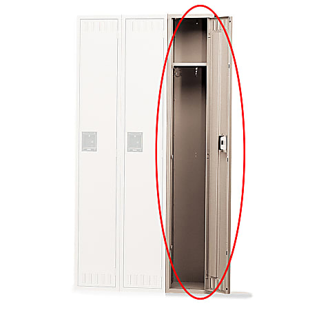Tennsco Single-Tier Locker, 1-Wide, 72"H x 12"W x 18"D, Sand
