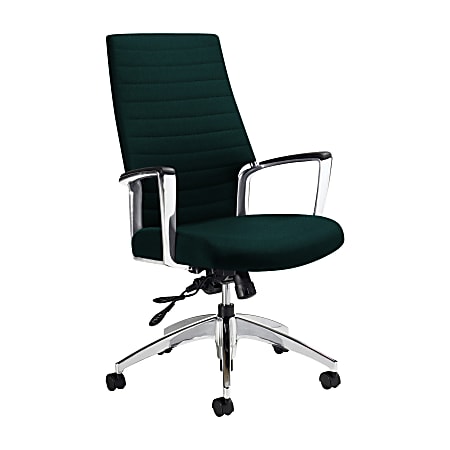 Global® Accord High-Back Tilter Chair, 44"H x 25"W x 25"D, Spruce