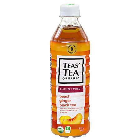 Organic Peach Ginger Tea  12-Pack Case - Soulstice Iced Tea –  Soulsticeicedtea