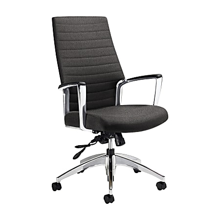 Global® Accord High-Back Tilter Chair, 44"H x 25"W x 25"D, Slate
