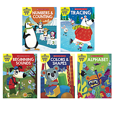 Scholastic Teacher Resources Little Skill Seekers Activity Book Bundle, Ages 3-5, Set Of 5 Books