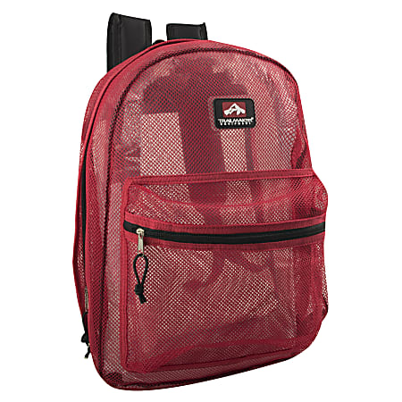 Trailmaker Mesh Backpacks Assorted Colors Case Of 24 Backpacks - Office ...