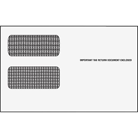 TOPS Double Window 1099 Envelopes - Double Window - #24 - 9" Width x 5 5/8" Length - 24 lb - 24 / Pack - White