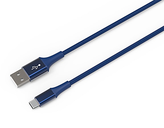 Ativa® USB-A To USB-C Cable, 6&#x27;, Blue