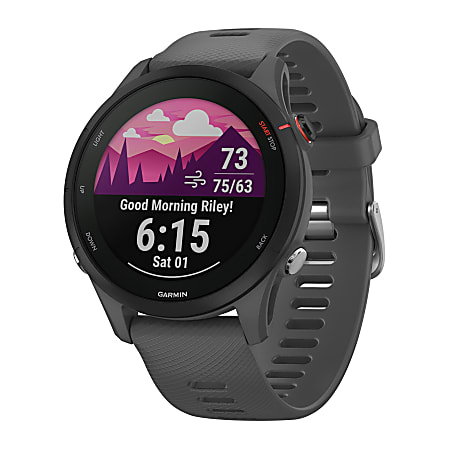 Garmin Forerunner 255 Running Smartwatch, Slate Gray